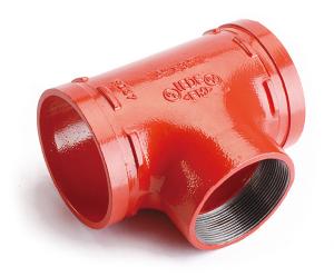 Переходной тройник под резьбу LedeGroove BSPT Ду 200х100, 8"х4" (219х114мм)